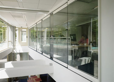Diviseur de pièce Frameless en aluminium de séparation de verre trempé de Soudproof pour le bureau